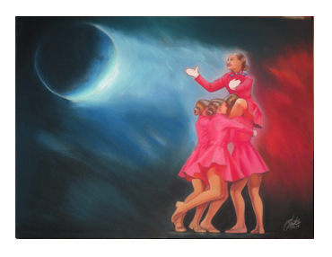 This small image of the Fly Me to the Moon pastel painting links to the main page that contains details about and a link to buy a giclée of this painting.